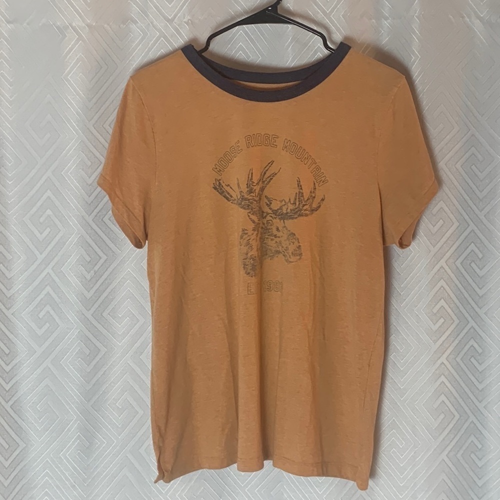 Sonoma Graphic Moose Short Sleeve Shirt Men's Large